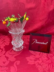 FLAWLESS STUNNING BACCARAT BAMBOUS クリスタル TOOTHPICK HOLDER ショットグラスベース