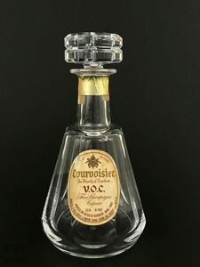 VTG BACCARAT SIGNED TALLYRAND CUT CRYSTAL COURVOISIER COGNAC DECANTER 9 1/4''