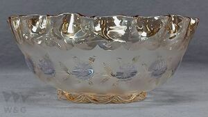 ニューイングランドグラス POMONA CORNFLOWER PATTERN 8 1/8 INCH ボウル 1886-1887年頃