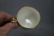 ヒックス＆ミー ハンドペイント ピンクローズ フローラルゴールド コーヒーカップ＆ソーサー C.1820-1830_画像5