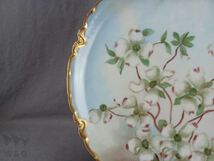 HAVILAND LIMOGES サイン入り BG 1899 手描きハナミズキ＆ゴールド ケーキ皿_画像4