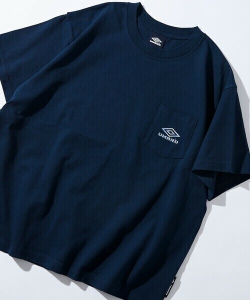 UMBRO　アンブロ　別注　Pocket Short Sleeve Tee ／ポケット Tシャツ Lサイズ ネイビー