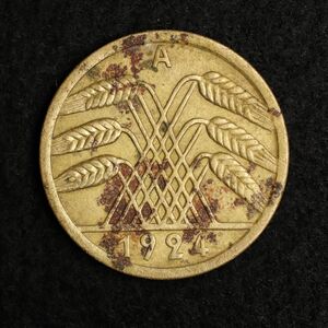 KM#34/ドイツワイマール共和国 50 レンテンペニヒ（1924）[E1228]コイン