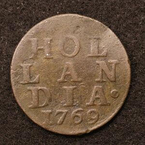 KM#80/オランダ共和国 1 Duit 銅貨（1769）[E3870]コイン