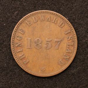 カナダ植民 プリンスエドワード島 1/2ペニー銅貨（1857）[E3824]コイン