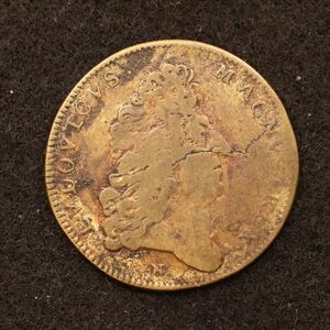 フランス ルイ14世 黄銅貨（1643-1715）トークン[E3901]コイン