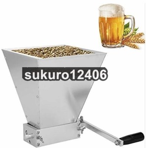 製粉機 家庭用 粉砕機 食品 手動 手回し式 ステンレス鋼 大容量 大麦/小麦殻物/麦芽/お米 粉末ミル