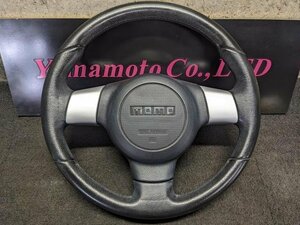 【Ｃ】ダイハツ　タントエグゼ　カスタムRS　L455S/L465S　MOMOステアリング　モモ　ハンドル　ステアリング　インフレーター欠品 流用