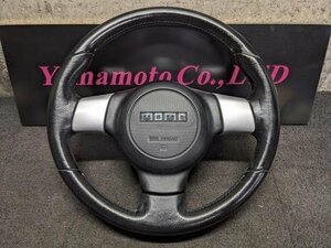 【Ｃ】ダイハツ　ムーブ　カスタムRS　LA100S/LA110S　MOMOステアリング　モモ　ハンドル　ステアリング　インフレーター欠品 流用