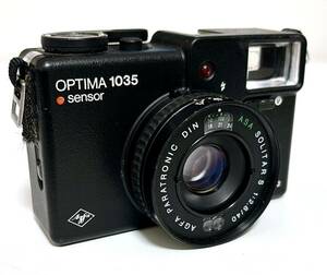 【表層状態良好】AGFA アグフア OPTIMA 1035 sensor コンパクトフィルムカメラ 40㎜ F2.8 レンズ 【現状品】