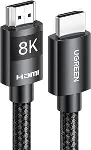 UGREEN hdmi 2.1 hdmiケーブル 5m 8K HDMI 超高速 48Gbps 8K@60Hz 4K@240Hz 1