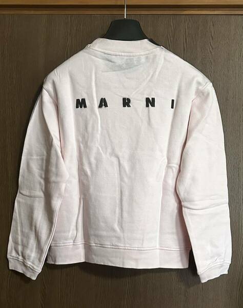 新品 MARNI KIDS ブランドロゴ スプレーペイント スウェット シャツ 長袖 トレーナー 22AW size 10Y マルニ キッズ レディース