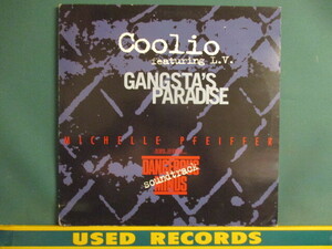 Coolio F. L.V. ： Gangsta's Paradise 12'' c/w Fantastic Voyage( QD111 Remix )(( G-Rap GRap G Rap / West Coast / West Side Westside