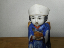 古い　貯金箱　花嫁　土人形　日本製　ビンテージ_画像1