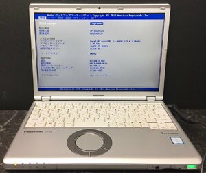 1円～ ■ジャンク Panasonic Let's note SZ6 / Core i7 7600U 2.80GHz / メモリ 16GB / ストレージ無し / 12.1型 / OS無し / BIOS起動可