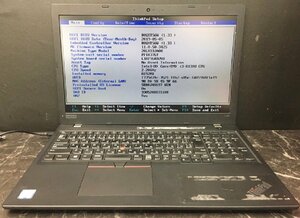 1円～ ■ジャンク LENOVO ThinkPad L580 / 第8世代 / Core i3 8130U 2.20GHz / メモリ 8GB / HDD 500GB / 15.6型 / OS無し / BIOS起動可