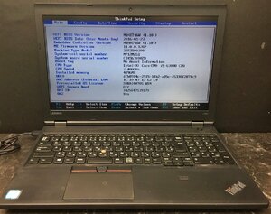 1円～ ■ジャンク LENOVO ThinkPad L560 / Core i5 6300U 2.40GHz / メモリ 4GB / HDD 500GB / DVD / 15.6型 / OS無し / BIOS起動可