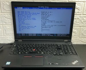 ■ジャンク LENOVO ThinkPad L570 / 第7世代 / Core i3 7100U 2.40GHz / メモリ 8GB / HDD 500GB / DVD / 15.6型 / OS無し / BIOS可