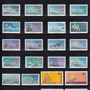 7 マーシャル諸島【未使用】＜「1993-95 SC#441-466B,#571 船」 28種完、小型シート ＞ の画像1