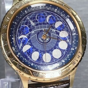 未使用品 シチズン CITIZEN カンパノラ コスモサイン CAL-4P85 ブルー系文字盤 月齢ウォッチ QZ クオーツ メンズ 腕時計 コレクションの画像1
