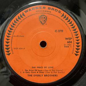 ◆UKorg7”EP!◆THE EVERLY BROTHERS◆THE PRICE OF LOVE◆