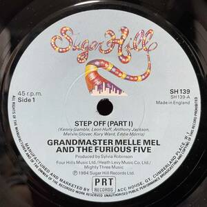 ◆UKorg7”s!◆GRANDMASTER MELLE MEL/FURIOUS FIVE◆STEP OFF◆