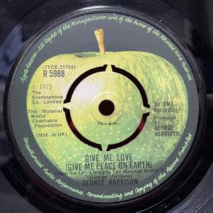 ◆1円開始!◆UKorg7”s!◆GEORGE HARRISON◆GIVE ME LOVE◆