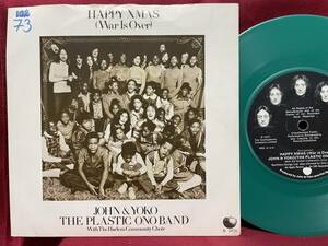 ◆1円開始!◆UKorg7”s!◆JOHN LENNON◆HAPPY XMAS(WAR IS OVER)◆GREEN VINYL!◆