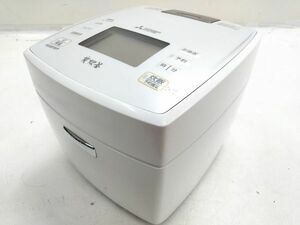 ★動作品 三菱 連続沸騰 超音波吸水 炭炊釜 IHジャー炊飯器 NJ-VE108 5.5合 内ふた丸洗い 備長炭コート2層厚釜 2017年製 F-0323-13 @100 ★