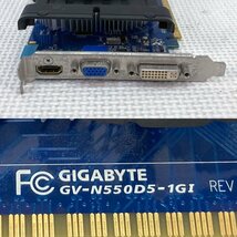 中古グラフィックカード 動作確認済 WinXP～Win10 LINUX ★ GIGABYTE NVIDIA GeForce GTX 550 Ti GDDR5 1GB 192it VGA/DVI/HDMI #2347-K_画像3