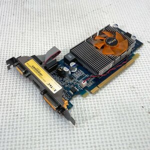 中古グラフィックカード 動作確認済 WinXP～Win10 LINUX ★ ZOTAC NVIDIA GeForce 210 DDR2 512MB 64bit VGA/DVI/HDMI #2350-K