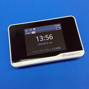 動作確認済 SIMロック解除済み モバイルWi-Fiルーター バッテリー充電できました ★ docomo Wi-Fi STATION HW-01F ホワイト 中古 白ロム