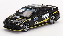 送料220円 TSM MINI-GT 1/64 ヒュンダイ エラントラ N Hyundai N-Festival #499 Caround Racing (左ハンドル)_画像1