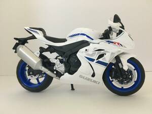 DIECAST METAL SUZUKI GSX-R1000 （白）1/12スケール　バイクミニカー