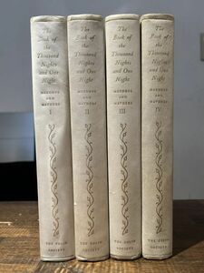 アラビアンナイト　The Book of the Thousand Nights and One Night. 4 Vols. The Folio Society 1958