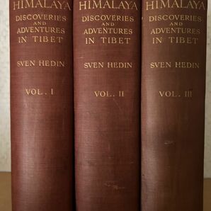 スヴェン・ヘディン『トランスヒマラヤ』HEDIN, Sven. Trans-Himalaya: Discoveries and Adventures in Tibet. 3 Vols. 1909/1913年の画像3