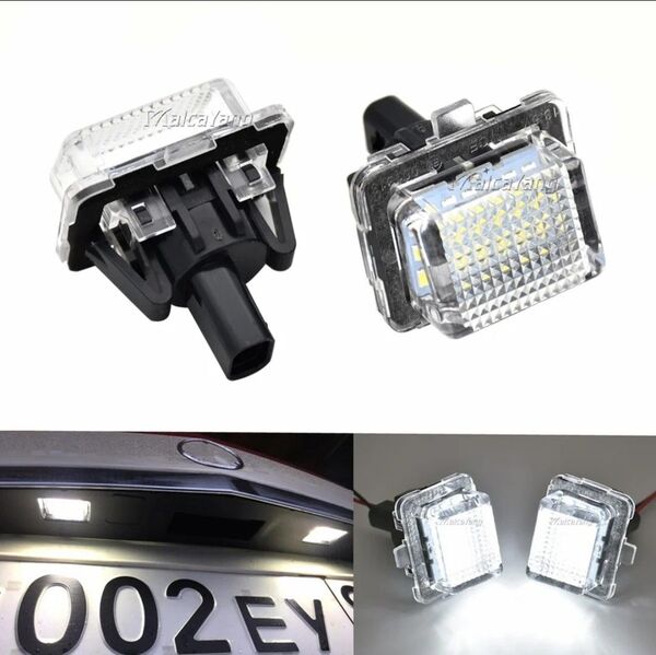 メルセデスベンツ専用 ライセンス LEDナンバー灯 W221 W216 W212 S212 C207 A207 W204