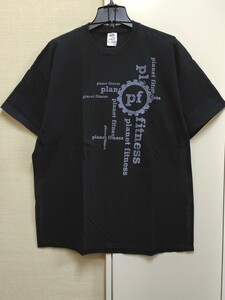 [送料無料](r13b3)2XLトレーニングジムgymプラネットフィットネスusaアメリカ輸入古着半袖プリントTシャツオーバーサイズゆるだぼ企業モノ