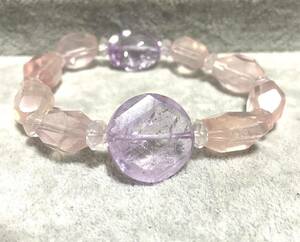  amethyst rose quartz natural stone Power Stone bracele 