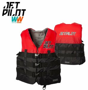ジェットパイロット JETPILOT ライフジャケット JCI認定 送料無料 ストライク 3-バックル CGA ナイロン ベスト レッド XL JA22126CGA