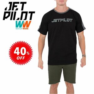 ジェットパイロット JETPILOT Tシャツ メンズ セール 40%オフ 送料無料 パスト Tシャツ PAST TEE ブラック S S20670