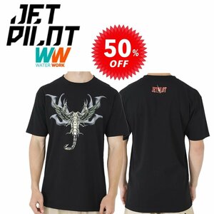 ジェットパイロット JETPILOT Tシャツ セール 50%オフ 送料無料 スコーピオン メンズ Tシャツ ブラック L S19670