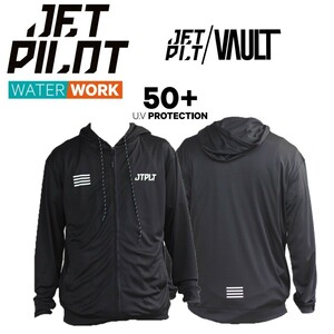  jet Pilot JETPILOT 2024 Rush Guard with a hood . free shipping RX bolt L/S hydro f-ti-JA24613 black S