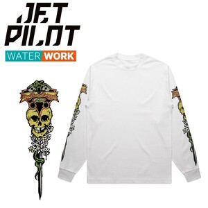 ジェットパイロット JETPILOT 2024 Tシャツ 長袖 送料無料 スタング L/S メンズ Tシャツ W24608 ホワイト S ロンT