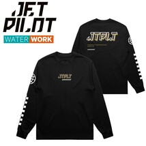 ジェットパイロット JETPILOT 2024 Tシャツ 長袖 送料無料 テック L/S Tシャツ W24609 ブラック M ロンT_画像1