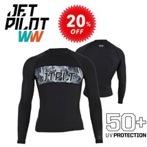 ジェットパイロット JETPILOT ラッシュガード セール 20%オフ 送料無料 RX L/S ラッシー JA21507 ブラック M_画像1