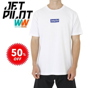 ジェットパイロット JETPILOT Tシャツ マリン セール 50％オフ 送料無料 ブリック メンズ TEE ホワイト L S19674