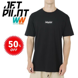 ジェットパイロット JETPILOT Tシャツ マリン セール 50％オフ 送料無料 ブリック メンズ TEE ブラック L S19674