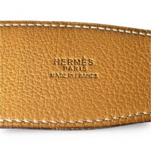 HERMES エルメス ヴィンテージ ホースバックル レザー リバーシブル ベルト 〇G刻印 ブラック ブラウン レディース_画像10