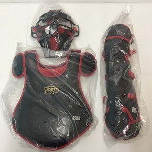  Z ZETT Pro стойка tas подросток для софтбола catcher средства защиты 3 позиций комплект маска протектор rega-tsu черный × красный 3751
